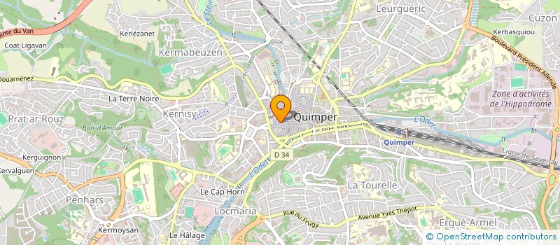 localisation de l'entreprise MADAME SYLVIE POTARD à QUIMPER