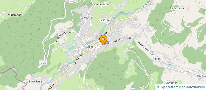 localisation de l'entreprise MADAME SYLVIE POULAIN à LE VAL-D'AJOL