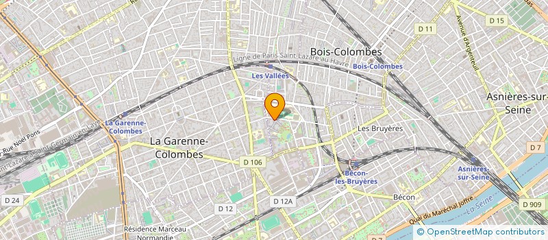 localisation de l'entreprise MADAME SYLVIE POULIN à BOIS-COLOMBES