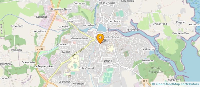 localisation de l'entreprise MADAME SYLVIE POULIQUEN à PONT-L'ABBE