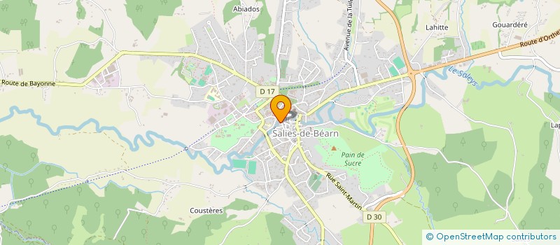 localisation de l'entreprise MADAME SYLVIE POUPART  SALIES-DE-BEARN