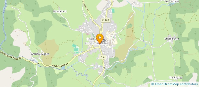 localisation de l'entreprise MADAME SYLVIE POUSSERGUES  SAINT-ALBAN-SUR-LIMAGNOLE