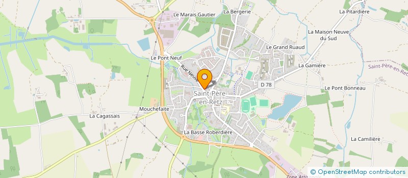 localisation de l'entreprise MADAME SYLVIE POUTOIRE  SAINT-PERE-EN-RETZ