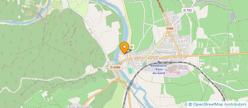 localisation de l'entreprise MADAME SYLVIE PRAT  REMOULINS