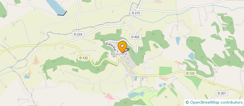 localisation de l'entreprise MADAME SYLVIE PRAT  BEAUVILLE