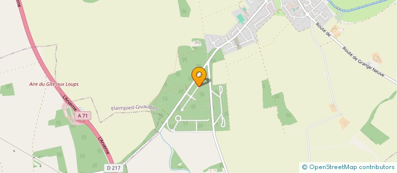 localisation de l'entreprise MADAME SYLVIE PREVOST  PLAIMPIED-GIVAUDINS