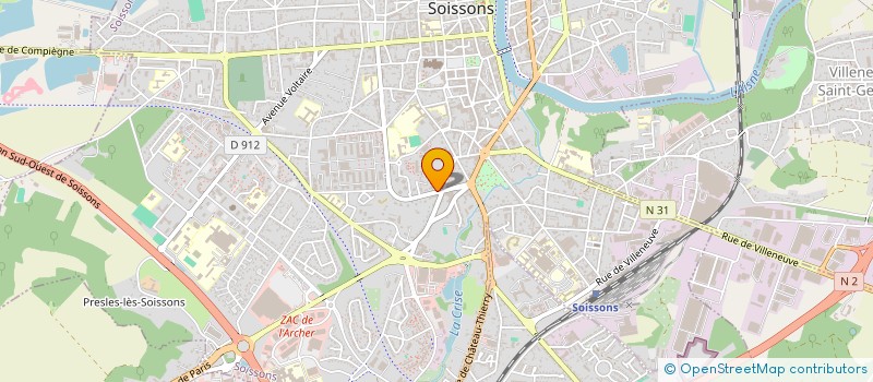 localisation de l'entreprise MADAME SYLVIE PREVOT à SOISSONS