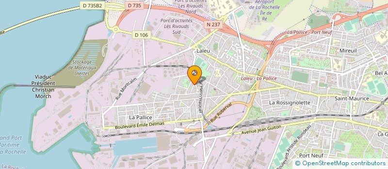 localisation de l'entreprise MADAME SYLVIE PRIMAS  LA ROCHELLE