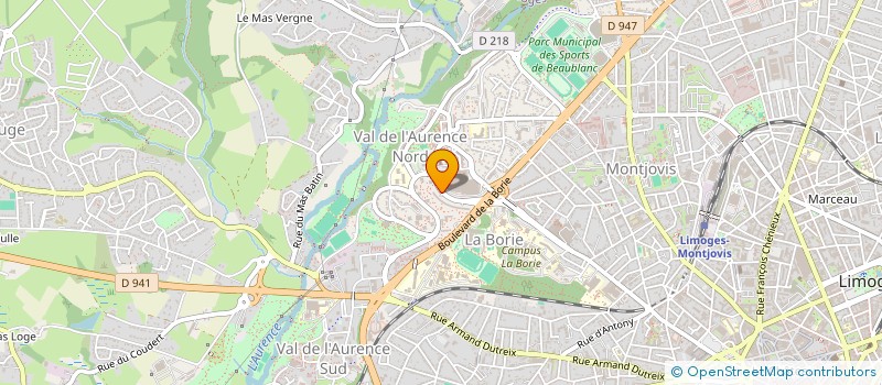 localisation de l'entreprise MADAME SYLVIE PRINCEAU  LIMOGES