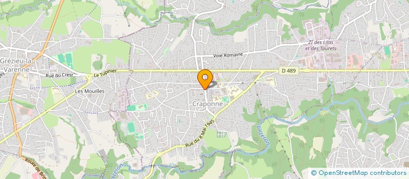 localisation de l'entreprise MADAME SYLVIE PROMON  CRAPONNE