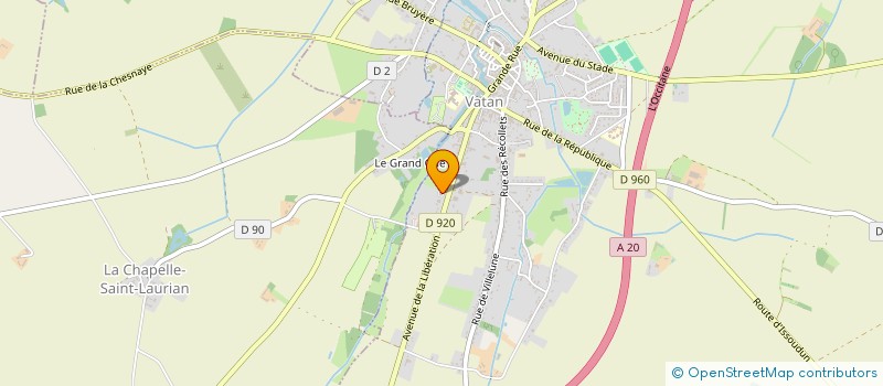 localisation de l'entreprise MADAME SYLVIE PROUTHEAU à VATAN