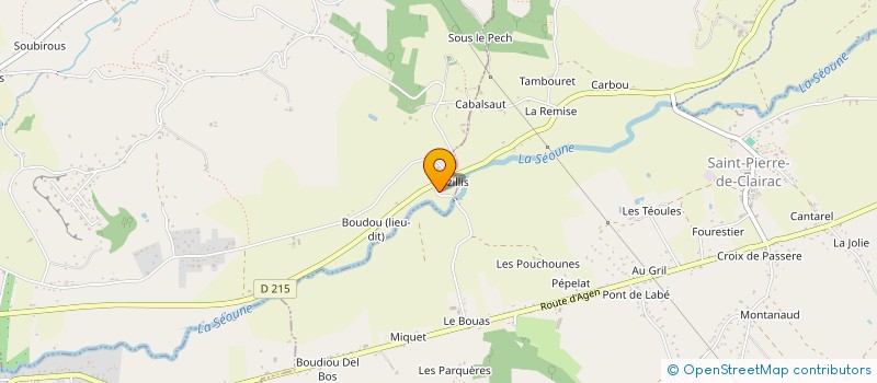 localisation de l'entreprise MADAME SYLVIE PROUZET  CASTELCULIER