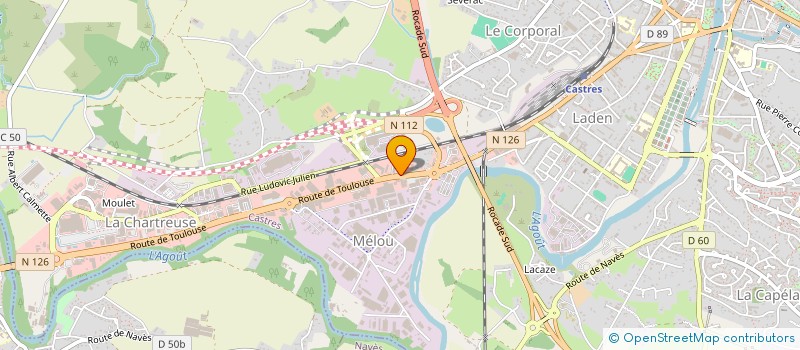 localisation de l'entreprise MADAME SYLVIE PUECH  CASTRES