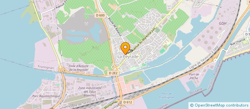 localisation de l'entreprise MADAME SYLVIE PUGET à FRONTIGNAN