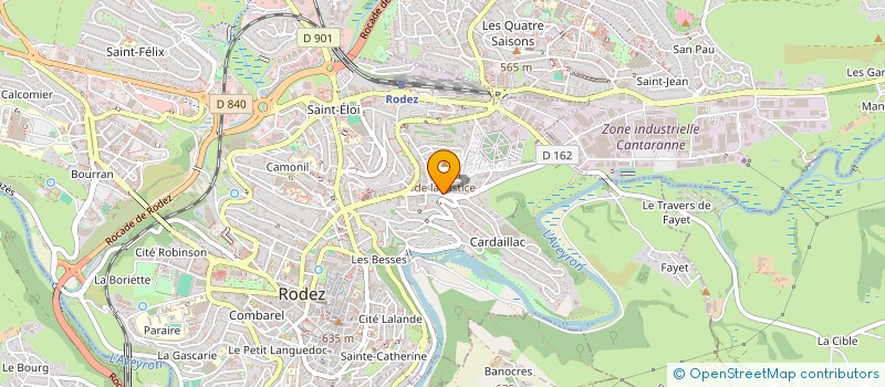 localisation de l'entreprise MADAME SYLVIE PUJOL  RODEZ