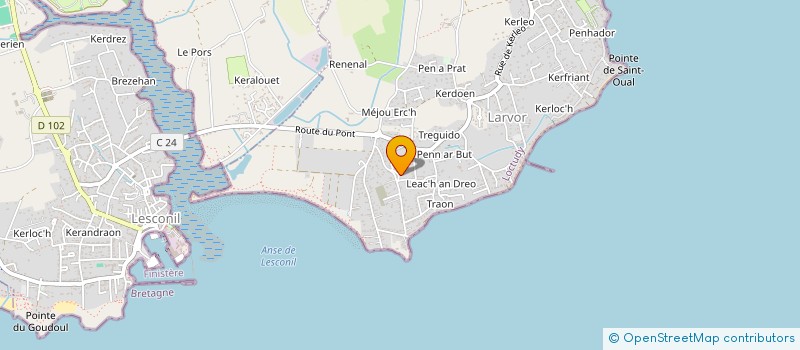 localisation de l'entreprise MADAME SYLVIE QUEMENER  LOCTUDY