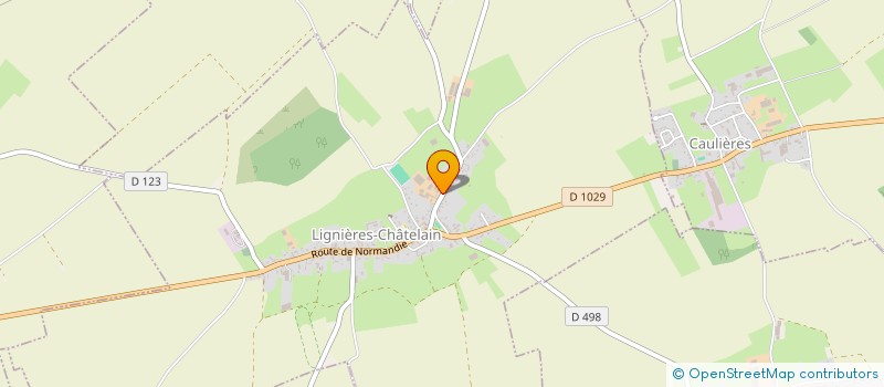 localisation de l'entreprise MADAME SYLVIE QUENOUILLE  LIGNIERES-CHATELAIN