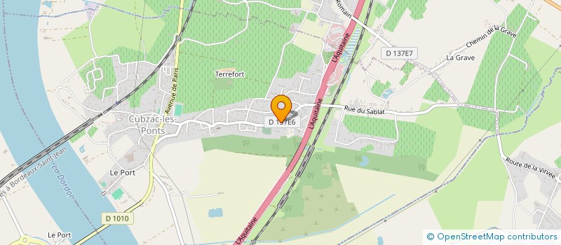 localisation de l'entreprise MADAME SYLVIE QUEVEDO  CUBZAC-LES-PONTS