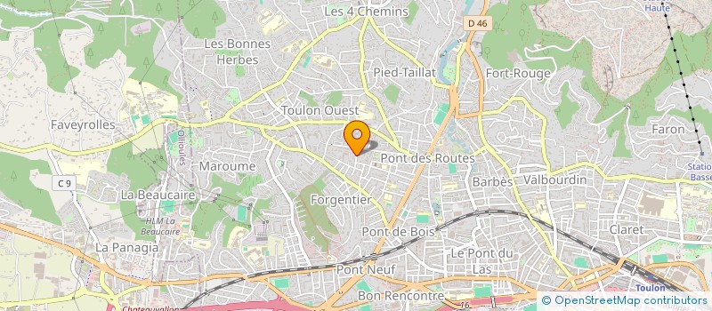 localisation de l'entreprise MADAME SYLVIE QUINTANA  TOULON