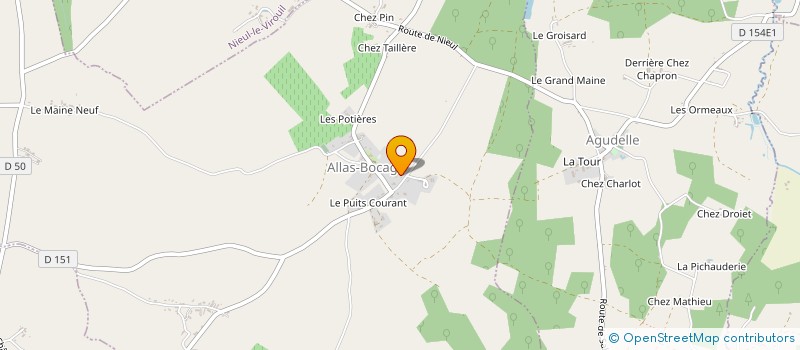localisation de l'entreprise MADAME SYLVIE RABILLER à ALLAS-BOCAGE