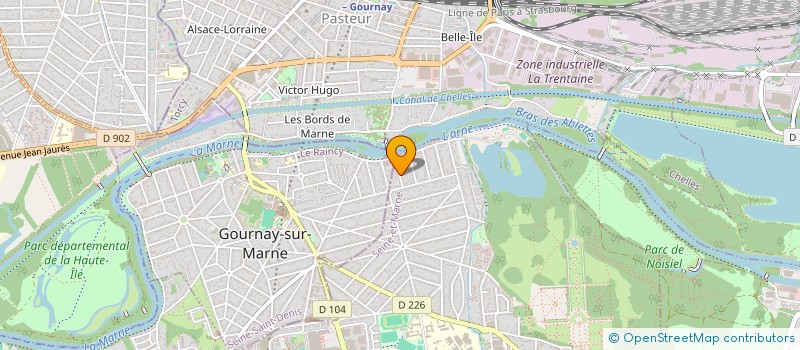 localisation de l'entreprise MADAME SYLVIE RABREAU à CHAMPS-SUR-MARNE