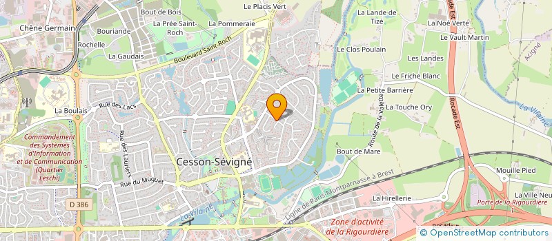 localisation de l'entreprise MADAME SYLVIE RADIN à CESSON-SEVIGNE