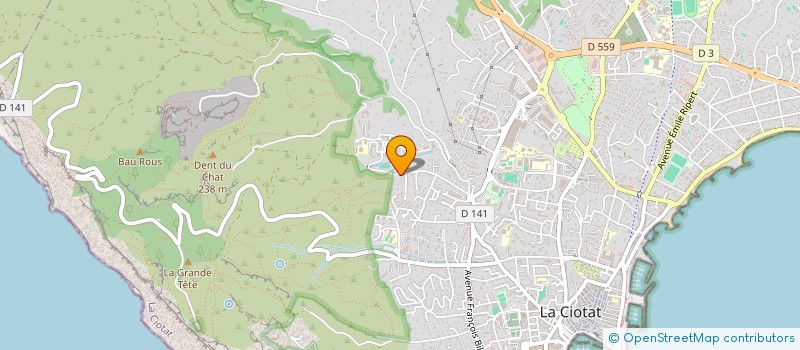 localisation de l'entreprise MADAME SYLVIE RAFFIN  LA CIOTAT