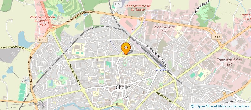 localisation de l'entreprise MADAME SYLVIE RAIRAT à CHOLET