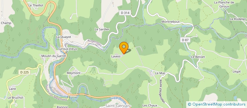 localisation de l'entreprise MADAME SYLVIE RAKOTOMANGA  OLLIERGUES