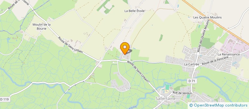 localisation de l'entreprise MADAME SYLVIE RAMBAUD  SALLERTAINE