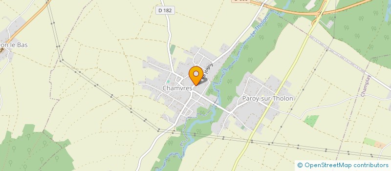 localisation de l'entreprise MADAME SYLVIE RATIVEAU  CHAMVRES