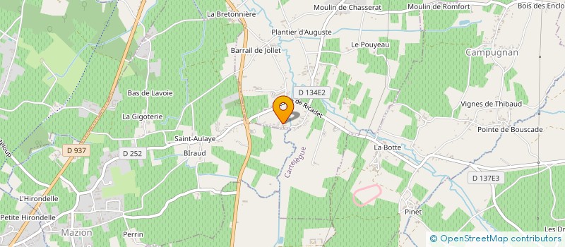 localisation de l'entreprise MADAME SYLVIE RAYMOND  CARTELEGUE