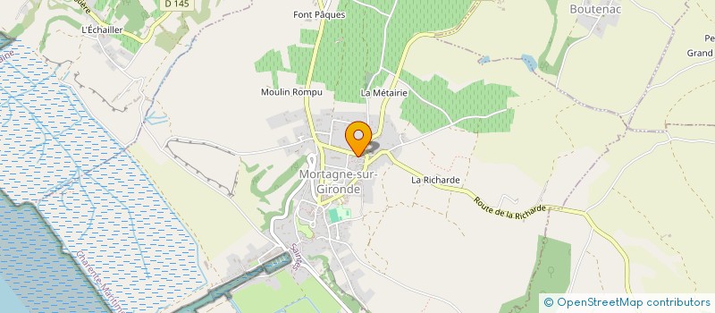 localisation de l'entreprise MADAME SYLVIE RAYNAUD  MORTAGNE-SUR-GIRONDE