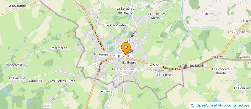 localisation de l'entreprise MADAME SYLVIE REBOUILLAT à AIGURANDE