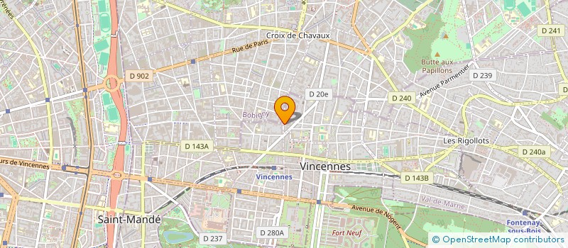 localisation de l'entreprise MADAME SYLVIE REGNIER  VINCENNES