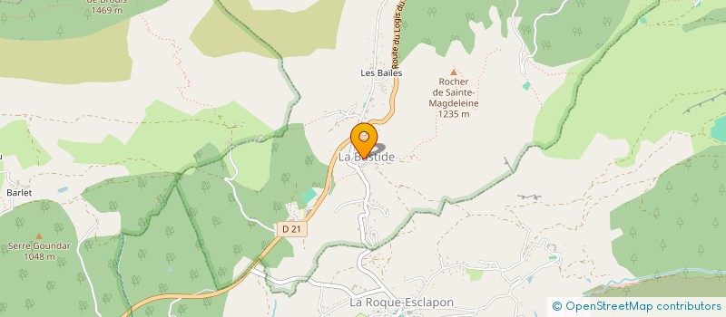 localisation de l'entreprise MADAME SYLVIE REGNIER à LA BASTIDE