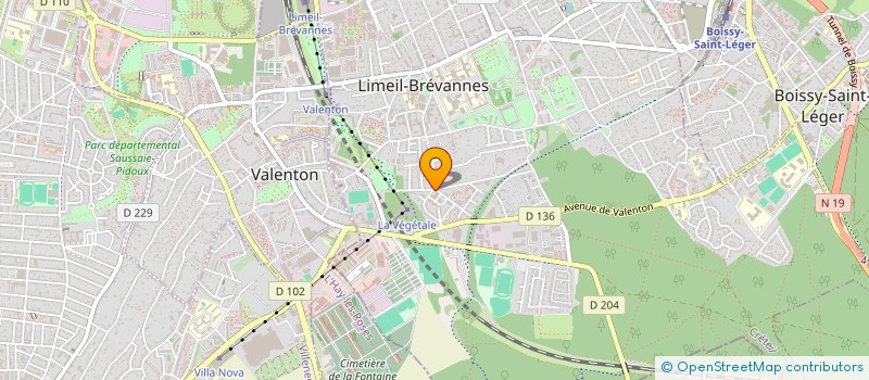 localisation de l'entreprise MADAME SYLVIE REINHARD  LIMEIL-BREVANNES