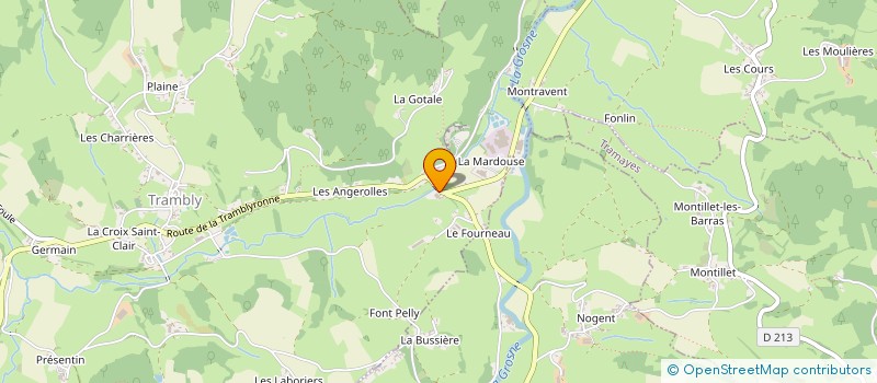 localisation de l'entreprise MADAME SYLVIE RENAUD  GERMOLLES-SUR-GROSNE