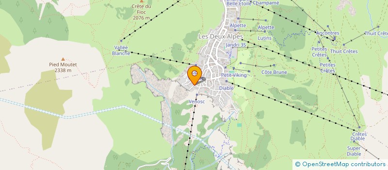 localisation de l'entreprise MADAME SYLVIE RENAUD  LES DEUX ALPES