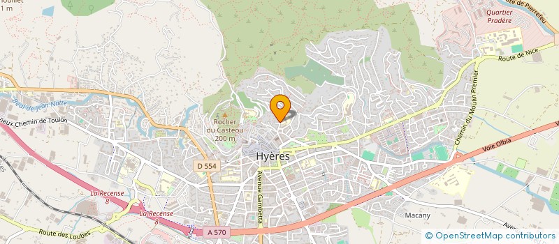 localisation de l'entreprise MADAME SYLVIE RENAUD  HYERES