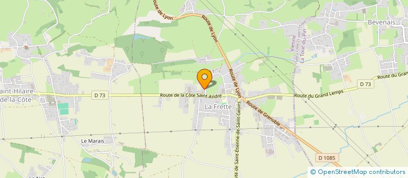 localisation de l'entreprise MADAME SYLVIE RENOUD-LYAT  LA FRETTE