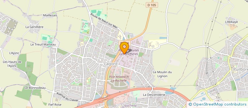 localisation de l'entreprise MADAME SYLVIE RICHARD-LOGNON  LAGORD