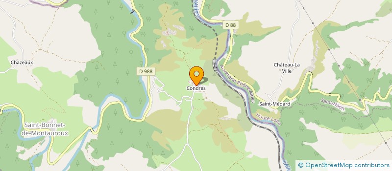 localisation de l'entreprise MADAME SYLVIE RIEU  SAINT BONNET-LAVAL