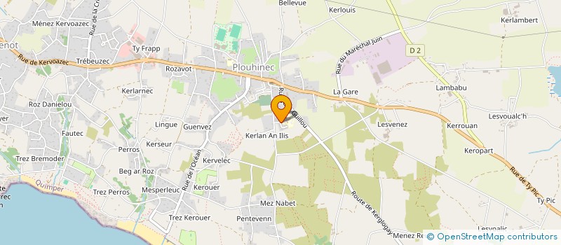 localisation de l'entreprise MADAME SYLVIE RIOU  PLOUHINEC