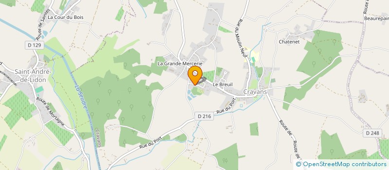 localisation de l'entreprise MADAME SYLVIE RIVIERRE  CRAVANS