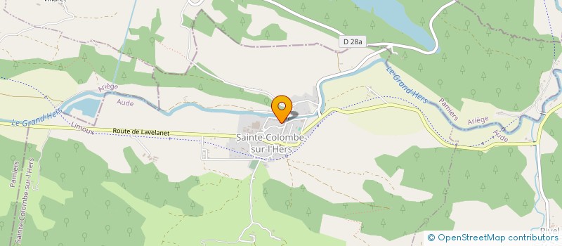 localisation de l'entreprise MADAME SYLVIE RIVILLON  SAINTE-COLOMBE-SUR-L'HERS