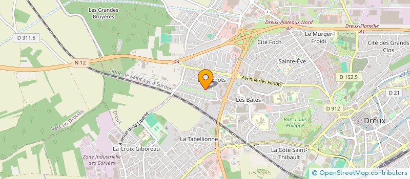 localisation de l'entreprise MADAME SYLVIE ROBERT à DREUX