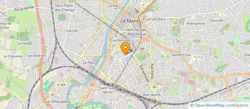 localisation de l'entreprise MADAME SYLVIE ROBIN  LE MANS