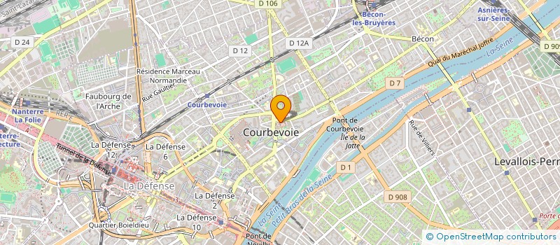 localisation de l'entreprise MADAME SYLVIE ROBIN à COURBEVOIE