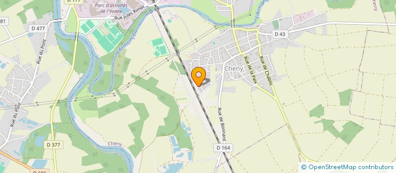 localisation de l'entreprise MADAME SYLVIE ROBIN  CHENY